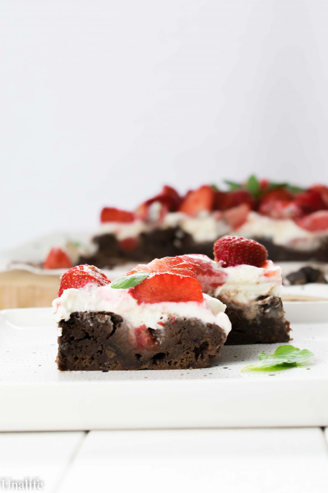 &amp;quot;DOUBLE CHOCOLATE&amp;quot; Brownie mit Erdbeeren - Unalife